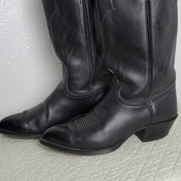 Black cowboy boots main image 4